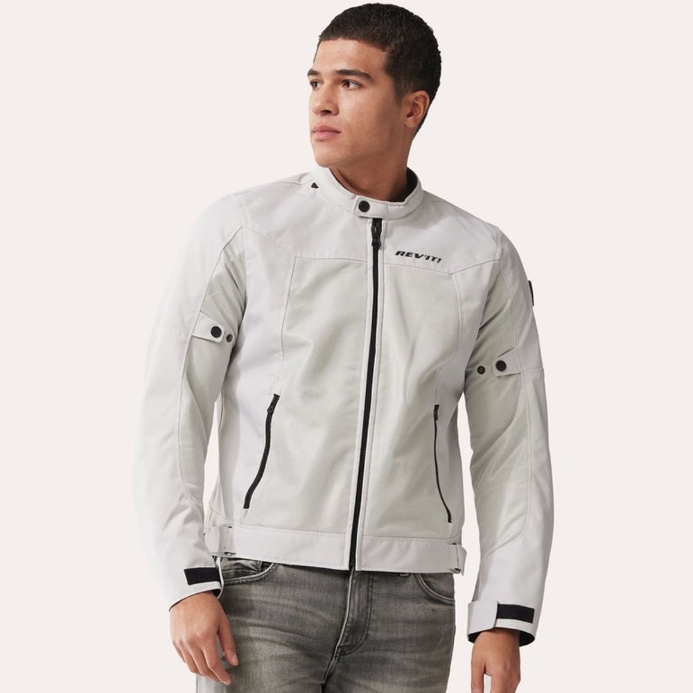 REV’IT! Eclipse 2 Mesh Motorcycle Jacket – Silver – Men’s Large
